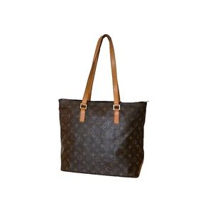 LOUIS VUITTON Monogram Cabas Mezzo Shoulder Bag